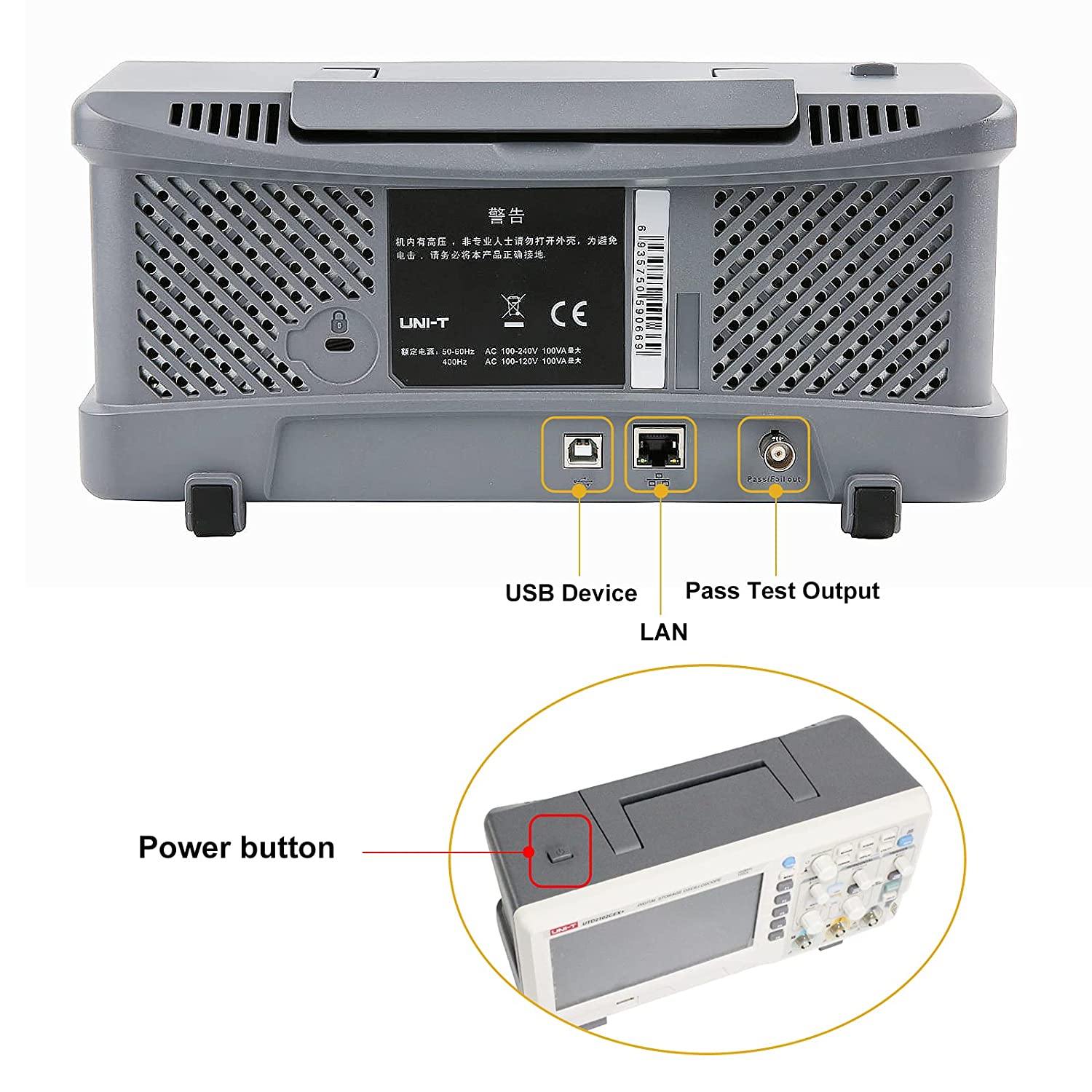 Oscilloscope numérique de stoc - Digital Storage Oscilloscope 100Mhz avis et prix
