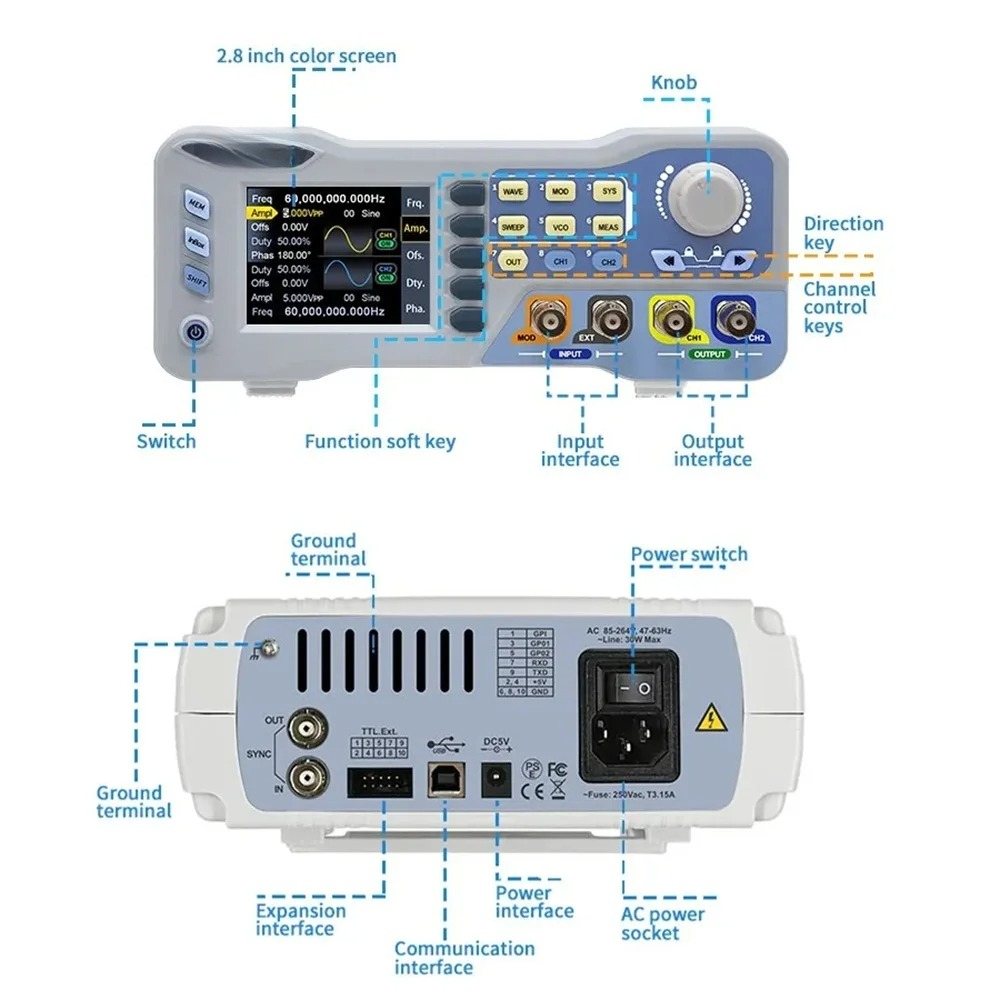 Générateur de signal à forme d - Function Arbitrary Waveform Generator avis et prix
